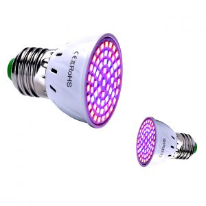 Lampu LED Grow Light Full Specturm 60 LED Hidroponik Cahaya Fitolampy